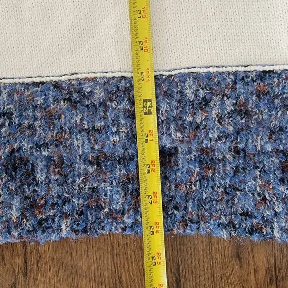 Pol Sweater Hoodie American Flag Boho Oversized NEW Sz L Patriotic Art To Wear - Picture 7 of 12